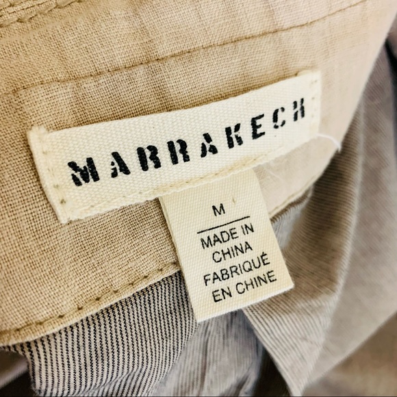 Anthropologie Marrakech Linen One Button Blazer M - Picture 9 of 10